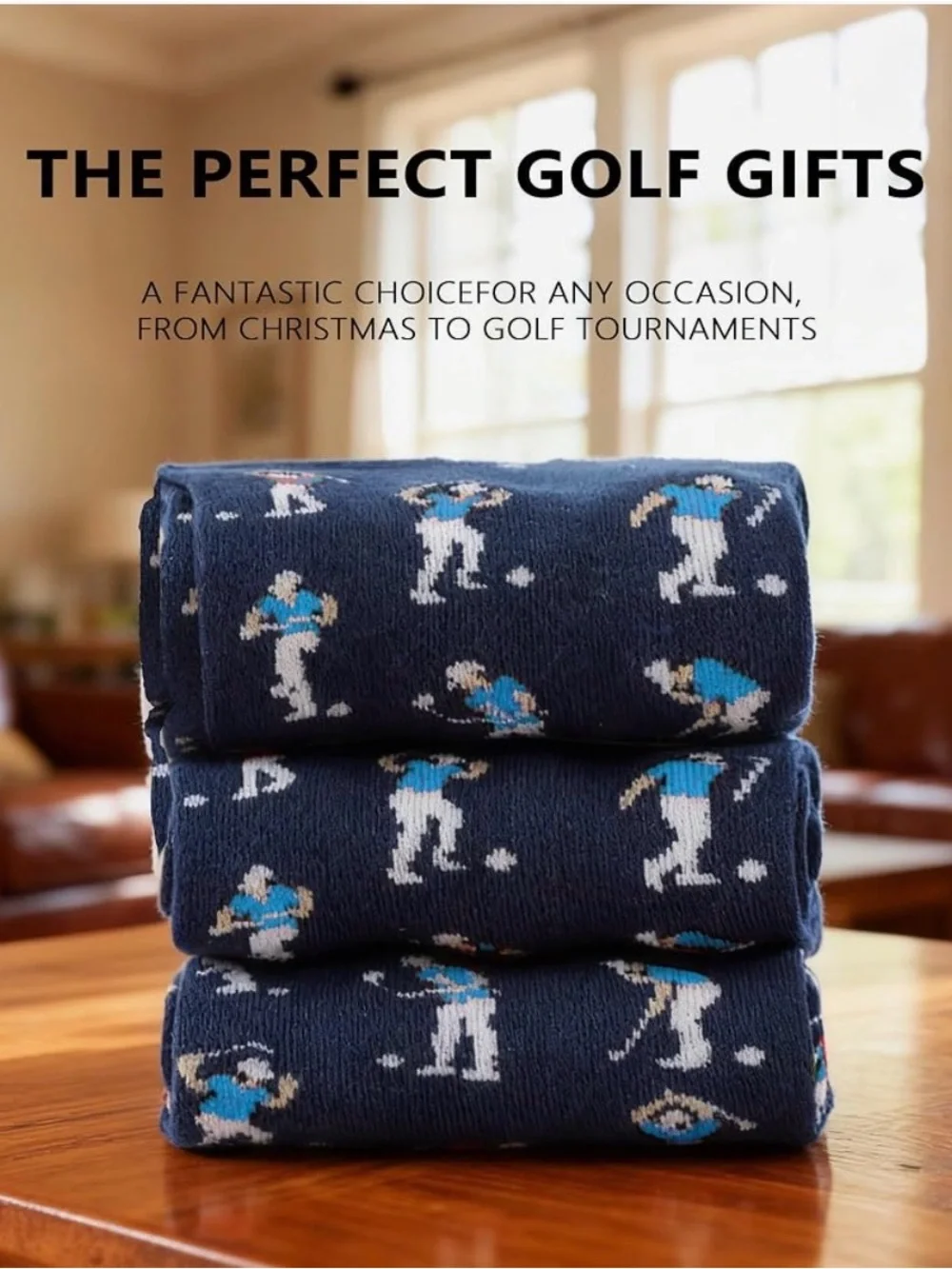 Annoyed Golfer Men's Navy Novelty Golf Socks